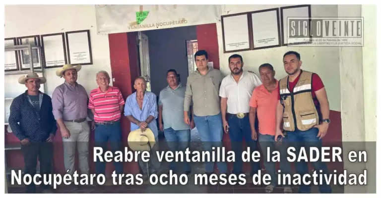Reabre ventanilla de la SADER en Nocupétaro tras ocho meses de inactividad