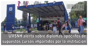 UMSNH alerta sobre diplomas apócrifos de supuestos cursos impartidos por la institución