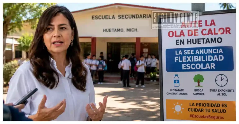 Calor extremo en Huetamo y Tierra Caliente obligaría a flexibilizar clases: SEE Michoacán
