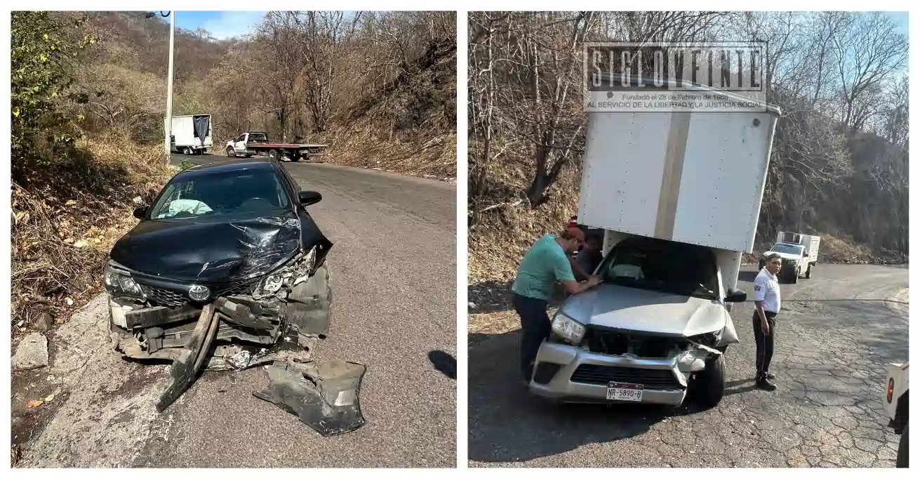 Choque entre dos camionetas en Carácuaro deja solo daños materiales ...