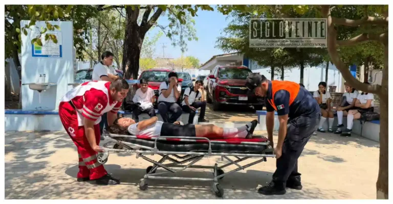 Instituciones de auxilio de Huetamo coordinan simulacro nacional en el Colegio de Bachilleres