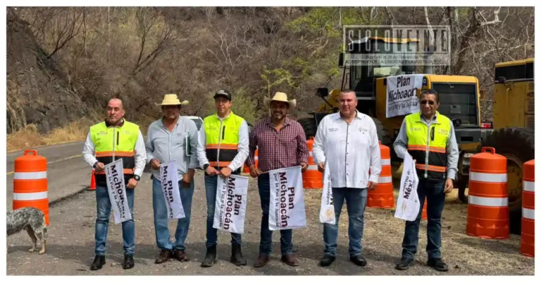 Después de años de abandono, inicia la reconstrucción de la carretera federal en Tuzantla, obra carretera gestionada por Fernando Ocampo