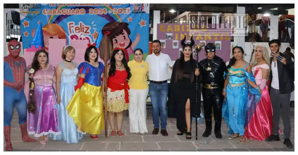 Encabeza alcalde Hever Tentory García jornada de alegría para la niñez de Carácuaro