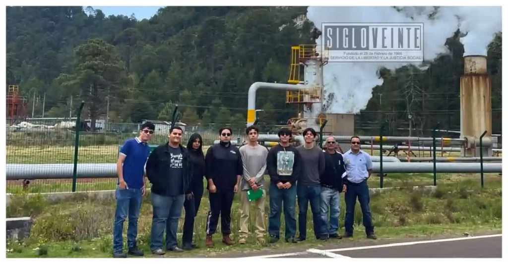 Estudiantes del Tec de Tacámbaro realizan práctica académica en planta geotérmica de Los Azufres