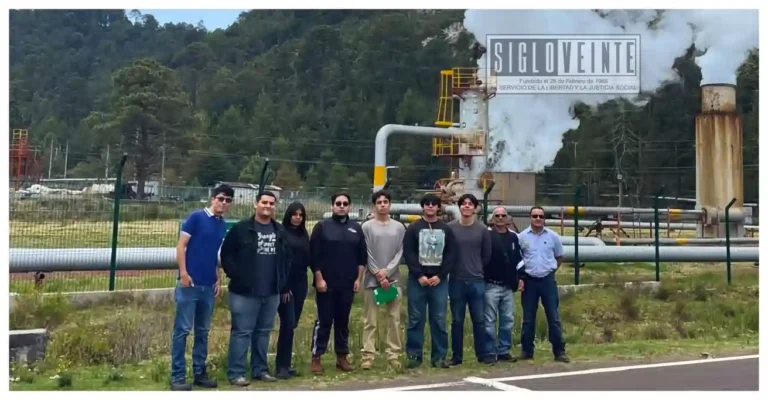 Estudiantes del Tec de Tacámbaro realizan práctica académica en planta geotérmica de Los Azufres