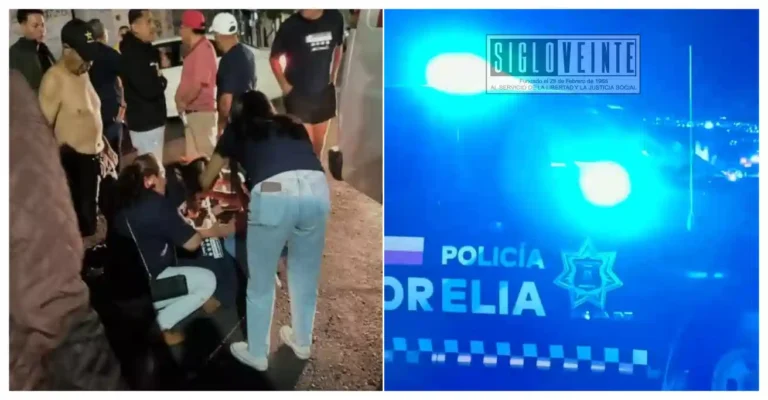 Fiesta en vía pública termina con persona herida por disparo en Morelia