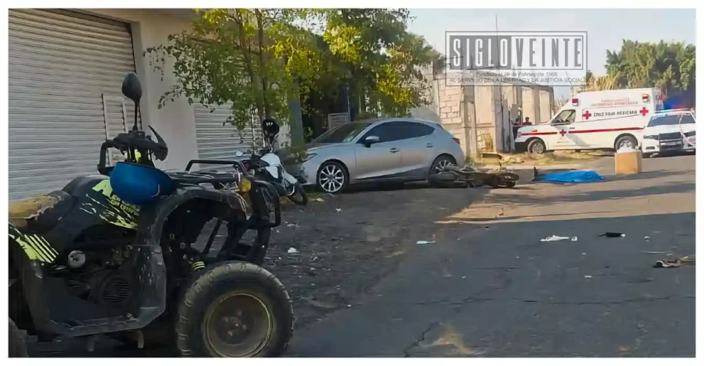 Motociclista pierde la vida y otro resulta grave tras choque de dos motos en Peribán