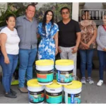 Ayuntamiento de Jungapeo fortalece escuelas con entrega de pintura para rehabilitar aulas