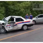 Choque entre taxi, camión y unidad de paquetería deja un lesionado en la Morelia-Zacapu