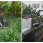 Dos hombres son localizados sin vida dentro de camioneta volcada en canal de riego de Lázaro Cárdenas