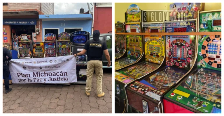 Golpe a las finanzas del crimen organizado, autoridades aseguran 83 tragamonedas en Villa Madero