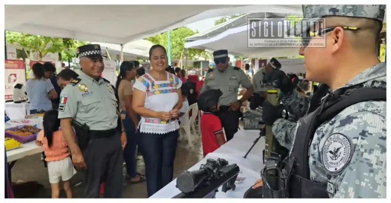Guardia Nacional fortalece cercanía con ciudadanos durante Feria del Bienestar en San Lucas