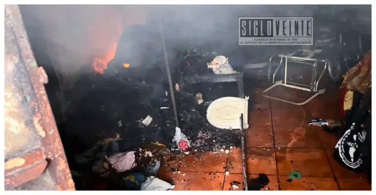 Incendio en vivienda de la comunidad de Pedernales deja cuantiosos daños materiales; no hubo personas lesionadas