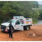 Recuperan en la carretera Villa Madero-Acuitzio camioneta de empresa gasera reportada como robada