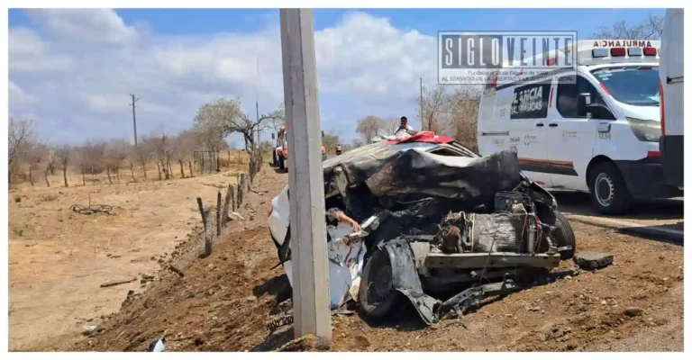 Tres personas mueren calcinadas tras choque e incendio en la carretera San Lucas–Ciudad Altamirano