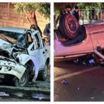 Volcadura tras choque en Ciudad Altamirano deja dos lesionados