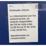 BBVA suspende temporalmente sus cajeros de autoservicios en su única sucursal de Huetamo