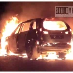 Camioneta es incendiada por civiles armados en la carretera Zacapu-Erongarícuaro