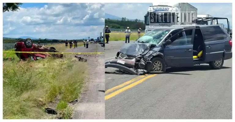 Choque de camioneta y auto en carretera de La Piedad deja dos muertos y cinco lesionados