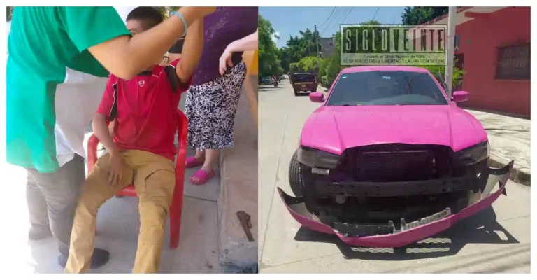 Choque entre automóvil y motocicleta en Ciudad Altamirano deja un herido leve