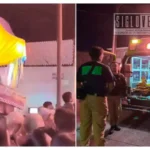 Colapso de juego inflable deja cinco menores lesionados durante fiesta patronal en Uruapan