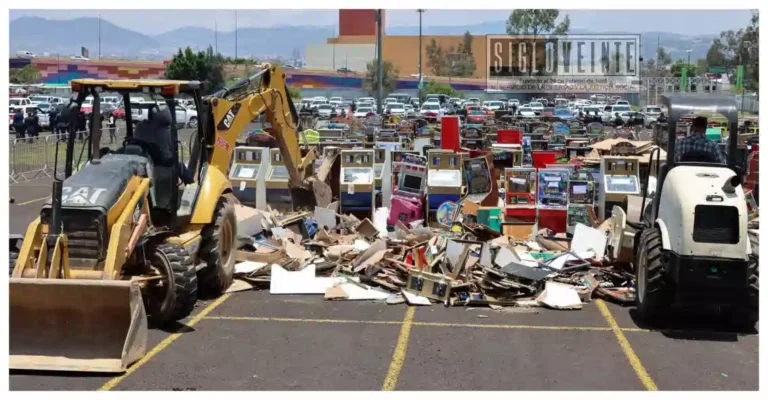Destruyen 721 «minicasinos» en Michoacán; estiman golpe de más de 100 millones de pesos al crimen organizado