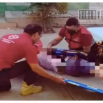 En Huetamo, mujer resulta lesionada tras derrapar en patín eléctrico; fue hospitalizada