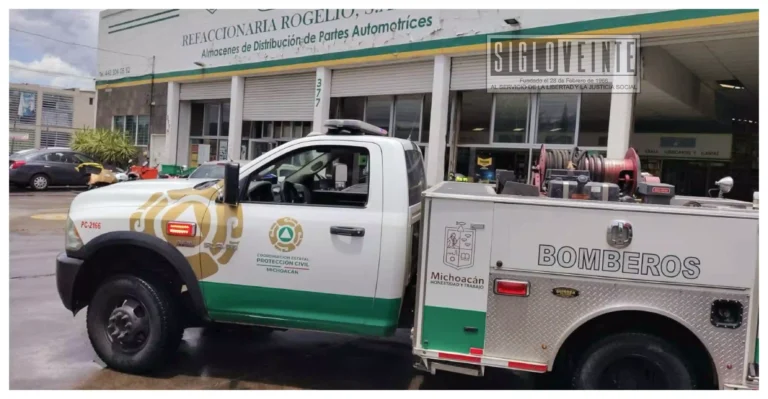 Fuga de amoníaco en establecimiento de Morelia activa protocolo de emergencia; descartan riesgos para la población