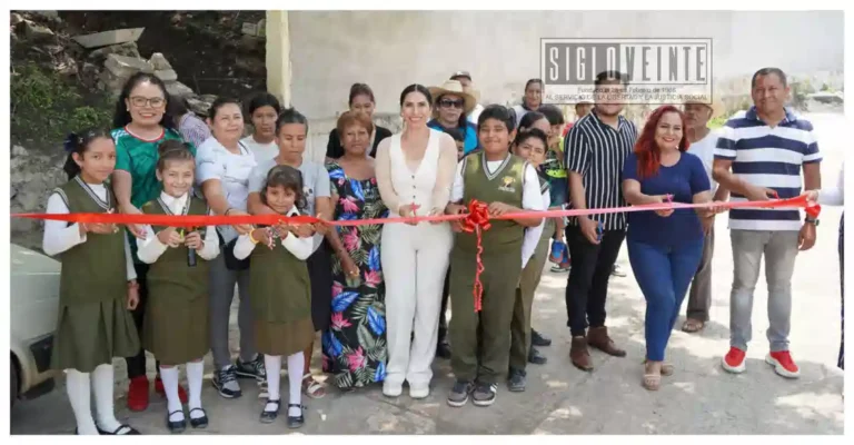 Inaugura Norma Yáñez obra que mejora la seguridad de estudiantes en Los Rosales
