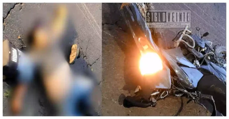 Motociclista muere en choque en el Libramiento Oriente de Uruapan; responsable habría escapado