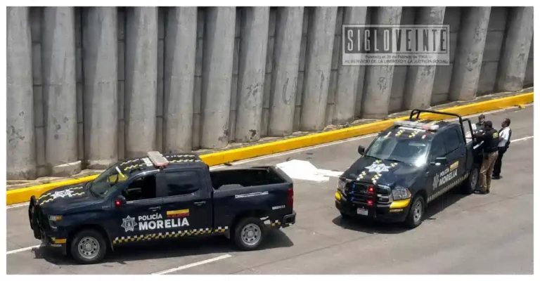 Motociclista muere tras caer de un puente en el Libramiento Oriente de Morelia