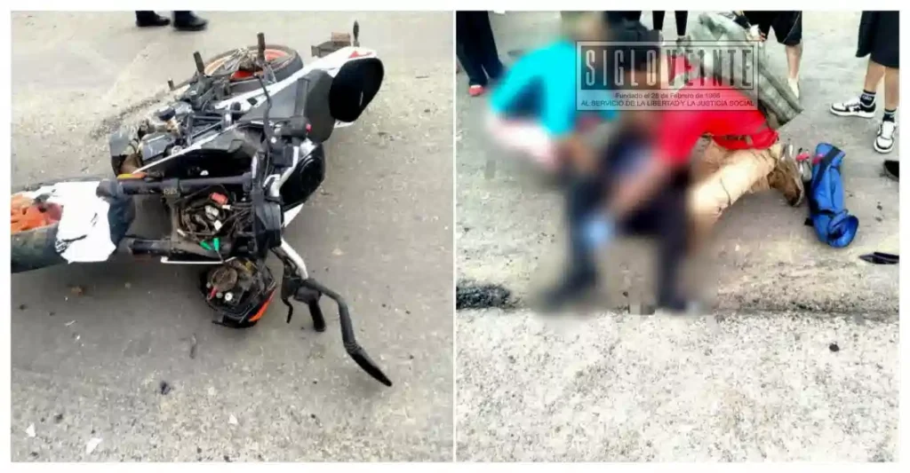 Motociclista pierde un dedo y sufre fractura tras aparatoso accidente en la carretera Zitácuaro-Morelia