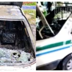 Nuevo ataque incendia otro taxi en Apatzingán; suman tres unidades calcinadas en menos de 24 horas