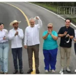 Alcalde Hever Tentory acompaña a Bedolla en inauguración de la rehabilitación de la carretera estatal Tiripetío-Carácuaro-La Eréndira
