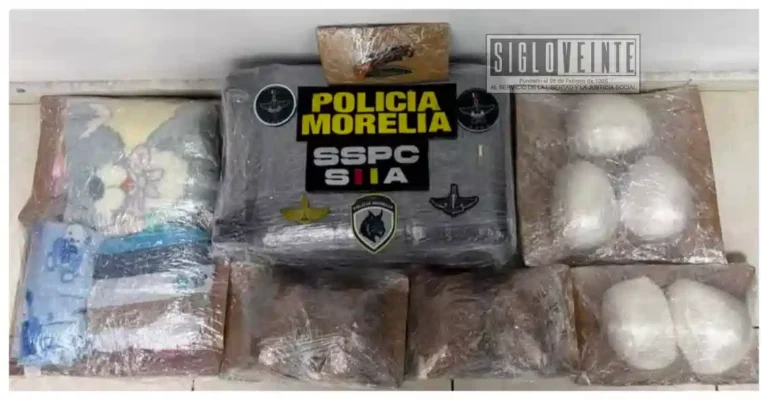 Aseguran casi 10 kilos de «cristal» ocultos en una maleta en la Terminal de Autobuses de Morelia