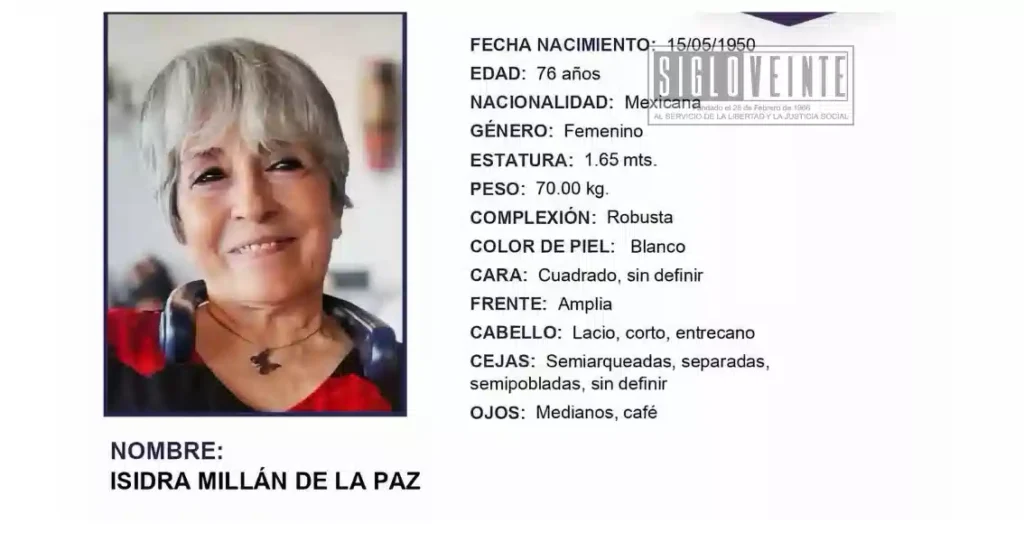 Buscan en Morelia a adulta mayor originaria de Huetamo; está desaparecida desde del pasado 20 de agosto