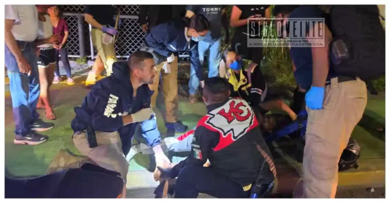 Choque en el Libramiento de Uruapan deja a motociclista herido