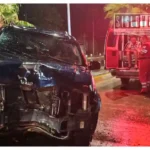 Choque en la Avenida Madero Norte de Huetamo deja a un hombre lesionado