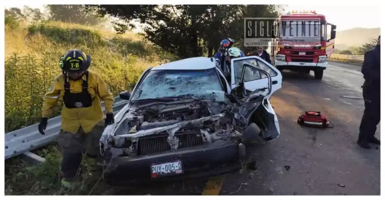 Dos menores mueren y dos personas resultan heridas tras accidente en la Morelia-Pátzcuaro, cerca de Tiripetío
