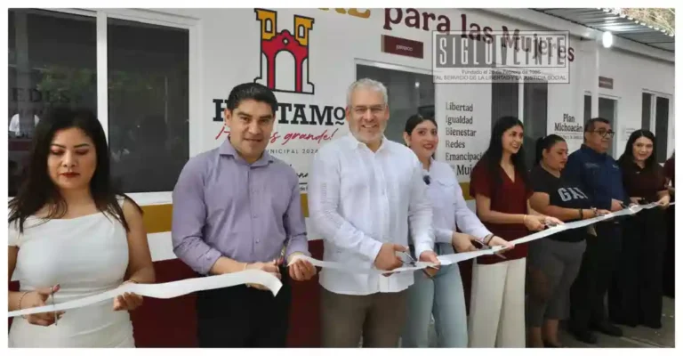 Inaugura gobernador y alcalde Centro Libre para las Mujeres en Huetamo; ampliarán atención y acompañamiento