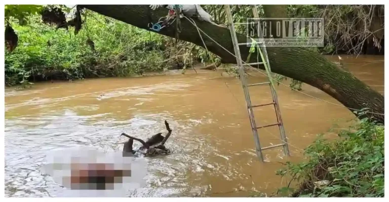 Localizan en un río el cuerpo de motociclista desaparecido tras accidente en Tangancícuaro