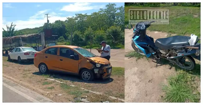 Motociclista resulta gravemente herida tras choque en la Huetamo-San Lucas