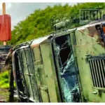 Vuelca camión militar en Tocumbo; siete elementos resultan heridos, dos de gravedad