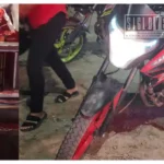 Choque por alcance entre dos motocicletas deja un lesionado leve en la ciudad de Huetamo