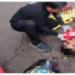 Derrape de motocicleta deja un hombre lesionado en camino al basurero de Zitácuaro