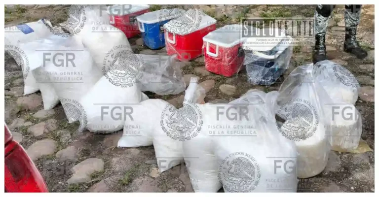 FGR ya investiga aseguramiento de más de 550 kilos de narcótico ocurrido el pasado viernes en Huetamo