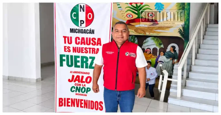 Jaime Edén Bautista asume dirigencia municipal de la CNOP en Nocupétaro