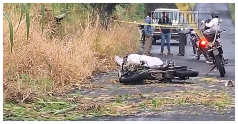 Motociclista pierde la vida tras accidente en carretera del municipio de Los Reyes