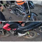 Choque entre motocicletas deja dos lesionados en Zitácuaro