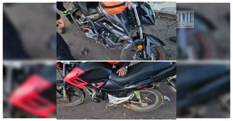 Choque entre motocicletas deja dos lesionados en Zitácuaro